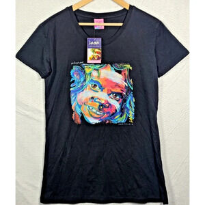 Luke Mallie Yalanji Girl Australia T-shirt Girl's 16/XL Black Southern Habitat